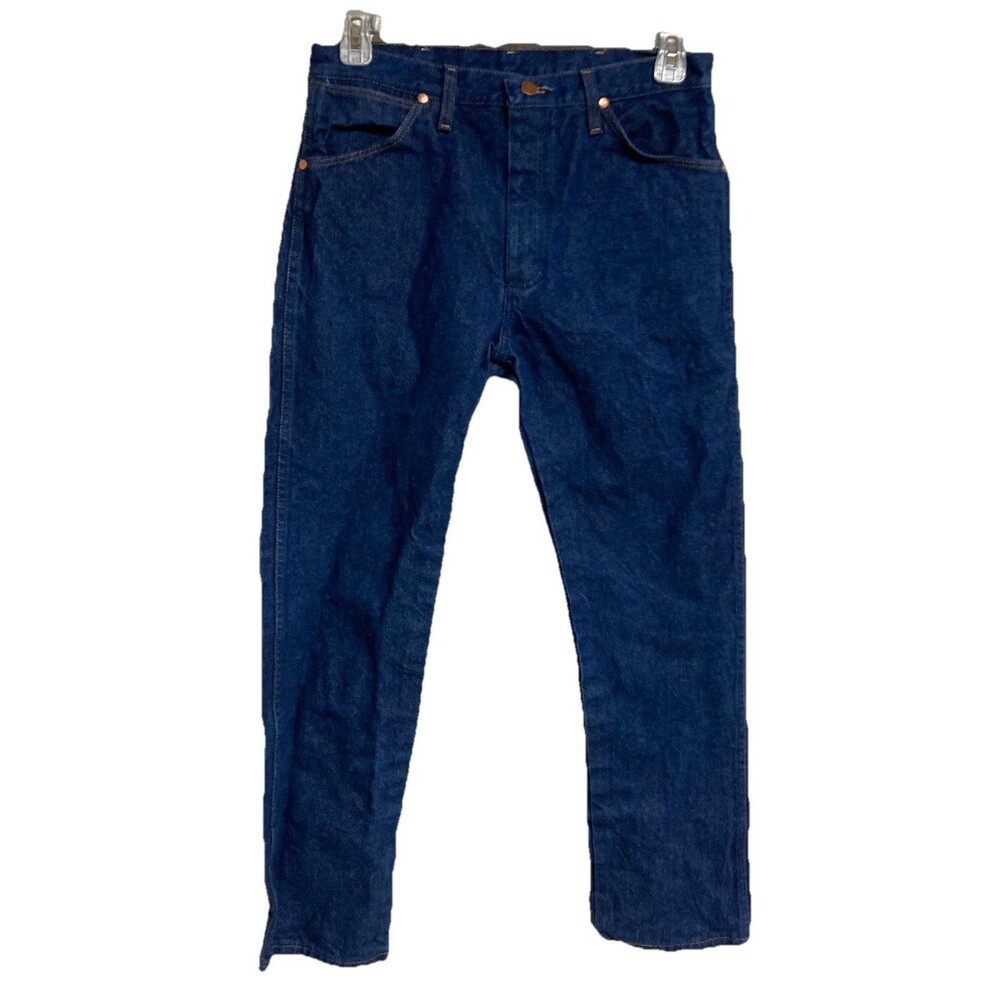 Men's VTG Wrangler Cowboy Cut Jeans Blue Dark Wash 13MWZ 90s Y2K Size 34x31